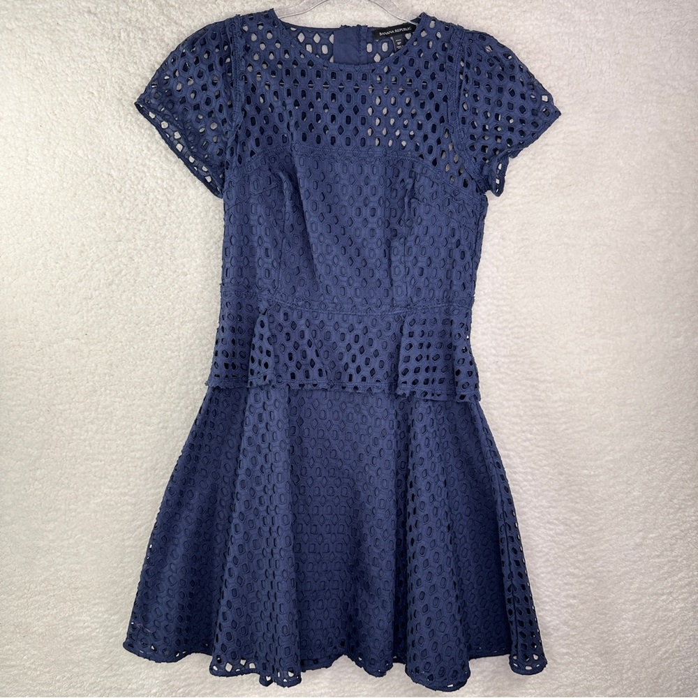 EUC Banana Republic Navy Mini Dress 4